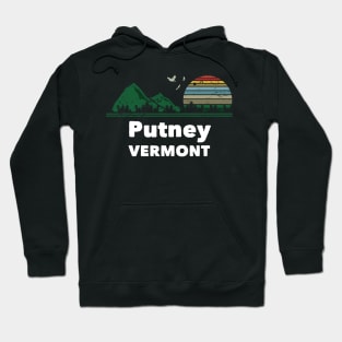 Mountain Sunset Flying Birds Outdoor Putney Vermont Hoodie